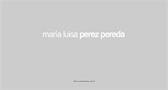 Desktop Screenshot of marialuisaperezpereda.com